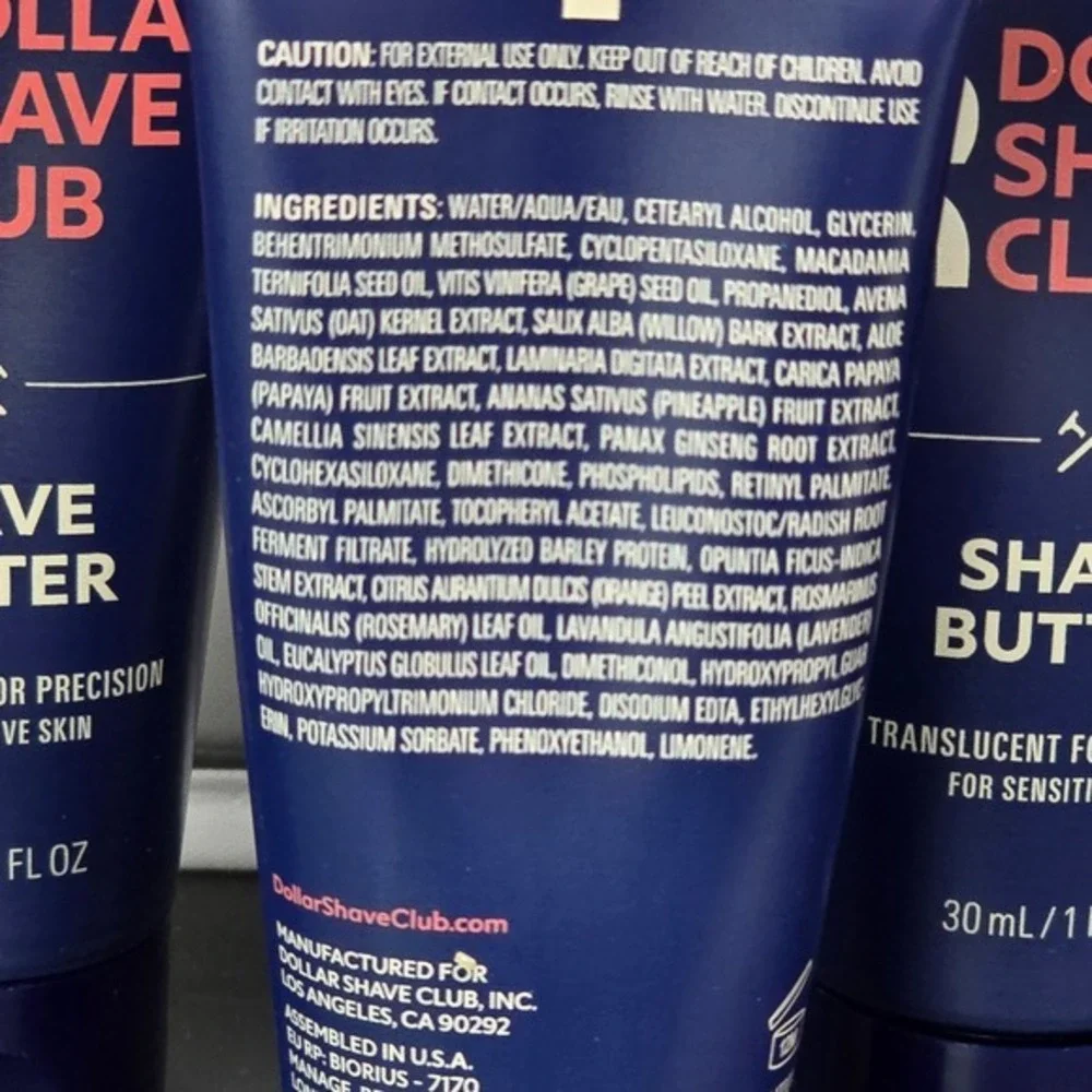 Dollar Shave Club Shave Butter Precision Sensitive Skin‎ 30ml 1 Fl Oz Lot of 5